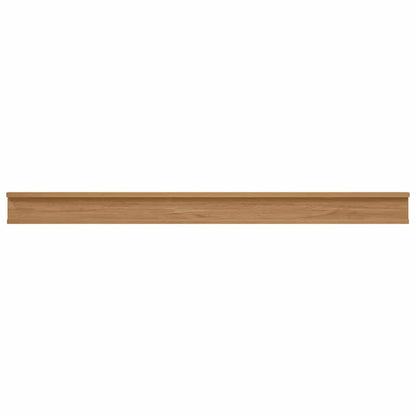 Wandplank met plank 4 pcs Bruin 115 x 9 x 3 cm Bewerkt hout