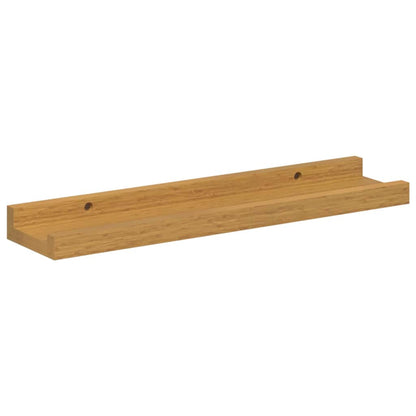 Wandplank met plank 4 pcs Beige 40 x 9 x 3 cm Bewerkt hout
