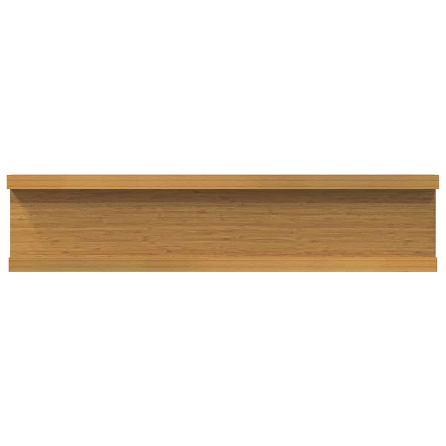 Wandplank met plank 4 pcs Beige 40 x 9 x 3 cm Bewerkt hout