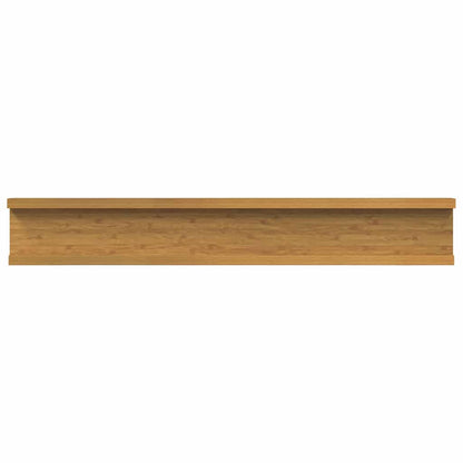 Wandplank met plank 4 pcs Beige 60 x 9 x 3 cm Bewerkt hout