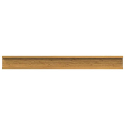 Wandplank met plank 4 pcs Beige 80 x 9 x 3 cm Bewerkt hout