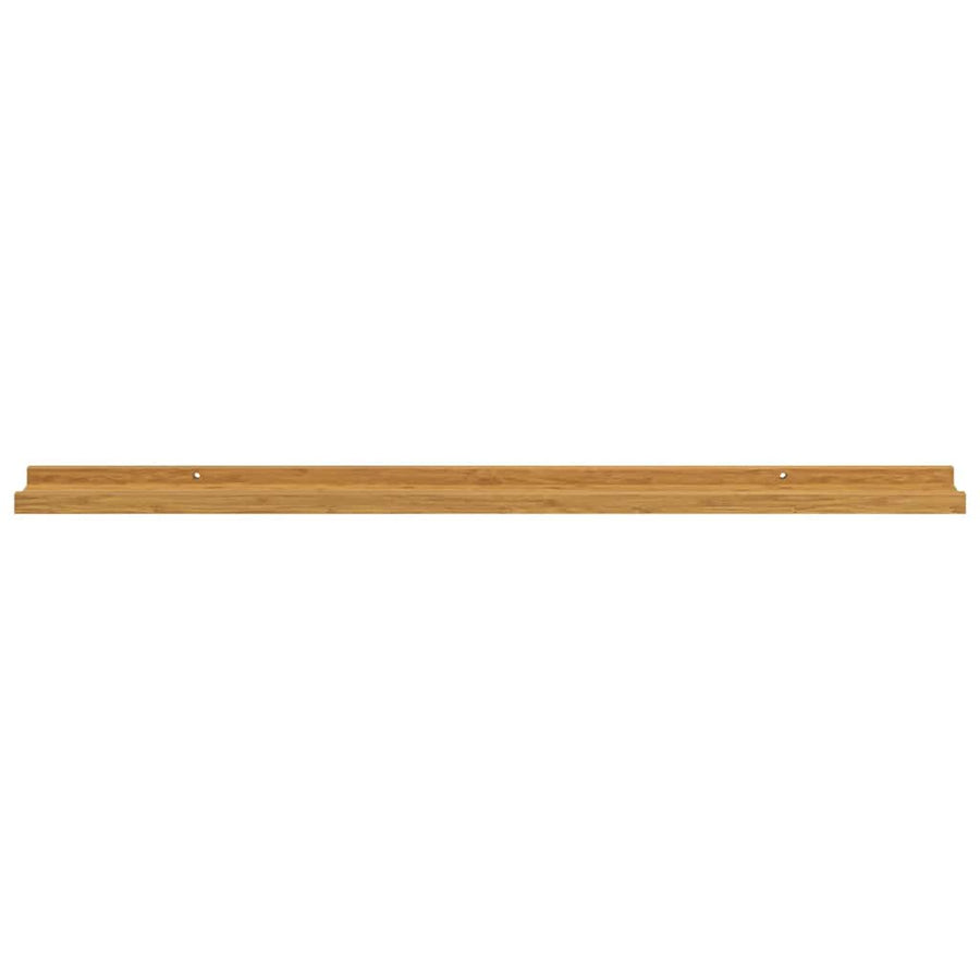 Wandplank met plank 4 pcs Beige 100 x 9 x 3 cm Bewerkt hout