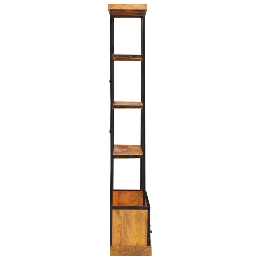 Boekenkast met 5 niveaus Naturel 100 x 30 x 180 cm