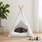 Animal teepee with cushion White 40 x 40 x 50 cm Polyester