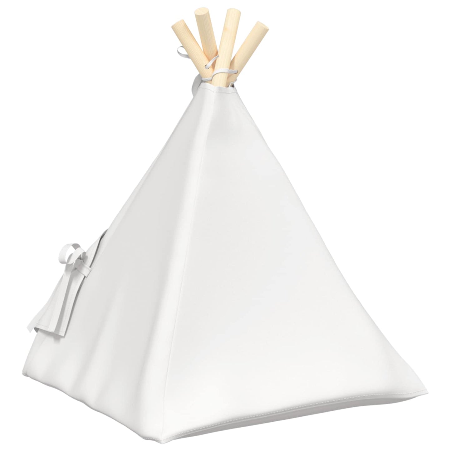 Dieren teepee met kussen Wit 40 x 40 x 50 cm Polyester