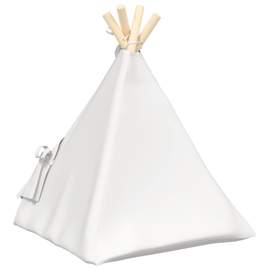 Dieren teepee met kussen Wit 40 x 40 x 50 cm Polyester