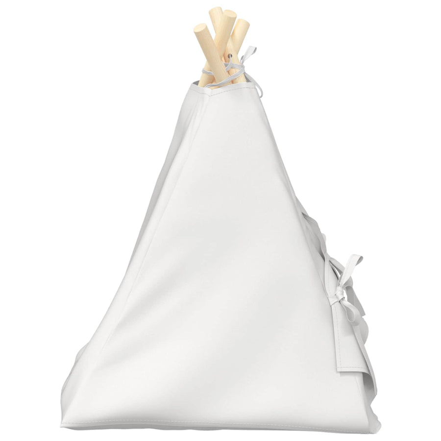 Dieren teepee met kussen Wit 40 x 40 x 50 cm Polyester