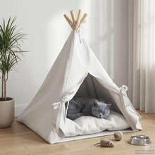 Dieren teepee met kussen Wit 50 x 50 x 60 cm Polyester