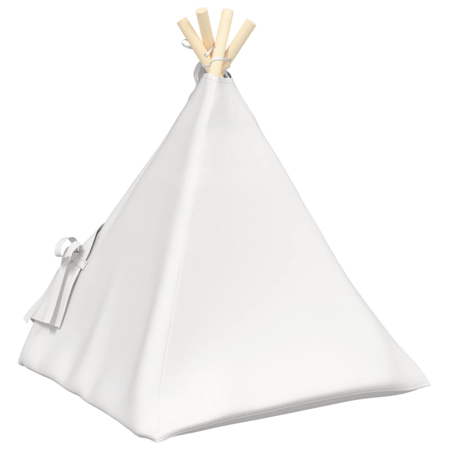 Dieren teepee met kussen Wit 50 x 50 x 60 cm Polyester