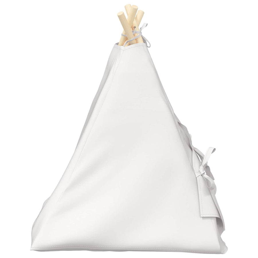Dieren teepee met kussen Wit 50 x 50 x 60 cm Polyester