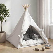 Dieren teepee met kussen Wit 60 x 60 x 70 cm Polyester