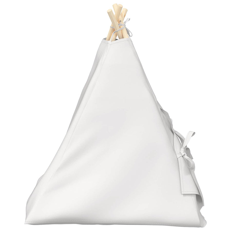 Dieren teepee met kussen Wit 60 x 60 x 70 cm Polyester