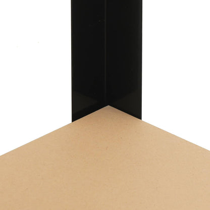 Werkbanken Met Plank Zwart 81 X 41 X 145 Cm Bewerkt Hout 115 cm met lade en pegboard