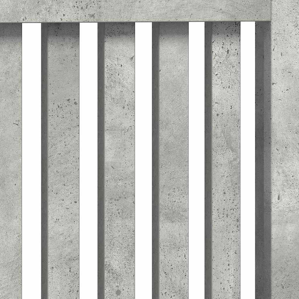 Radiatorafdekking Beton Grijs 172 x 19 x 81,5 cm Bewerkt hout