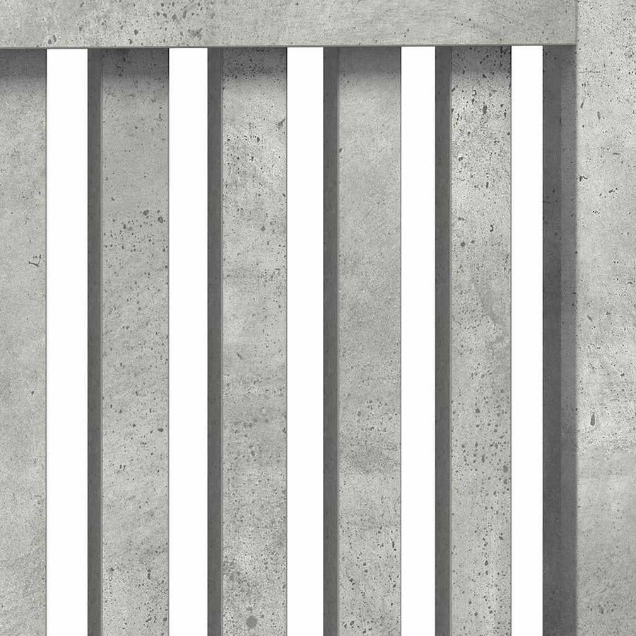 Radiatorafdekking Beton Grijs 172 x 19 x 81,5 cm Bewerkt hout