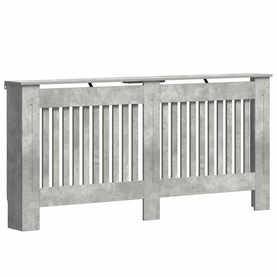Radiatorafdekking Beton Grijs 172 x 19 x 81,5 cm Bewerkt hout