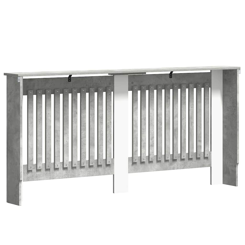 Radiatorafdekking Beton Grijs 172 x 19 x 81,5 cm Bewerkt hout