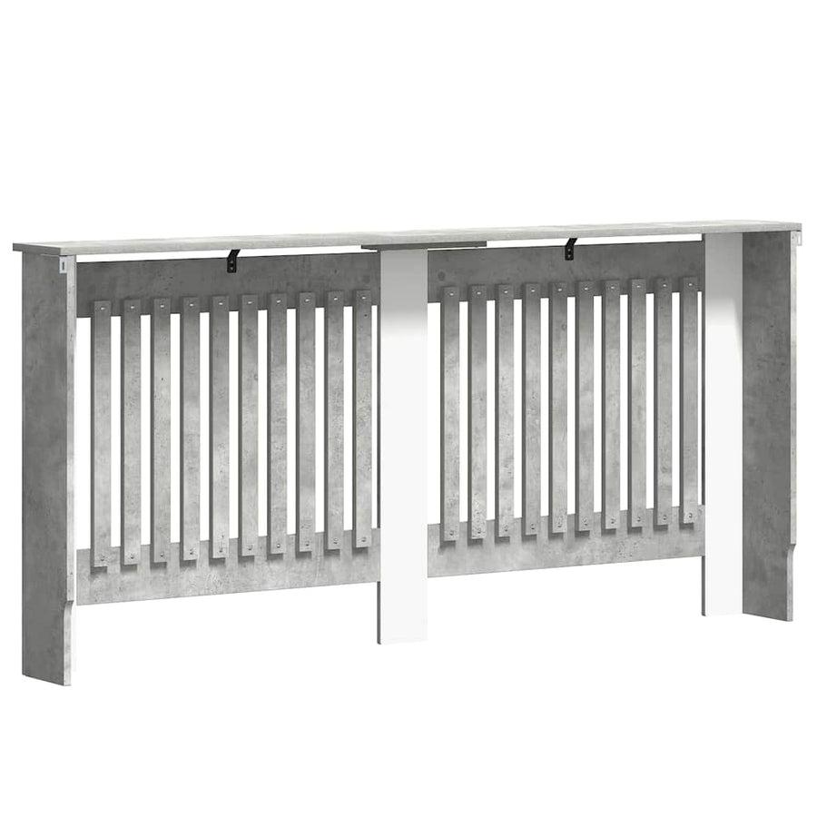 Radiatorafdekking Beton Grijs 172 x 19 x 81,5 cm Bewerkt hout