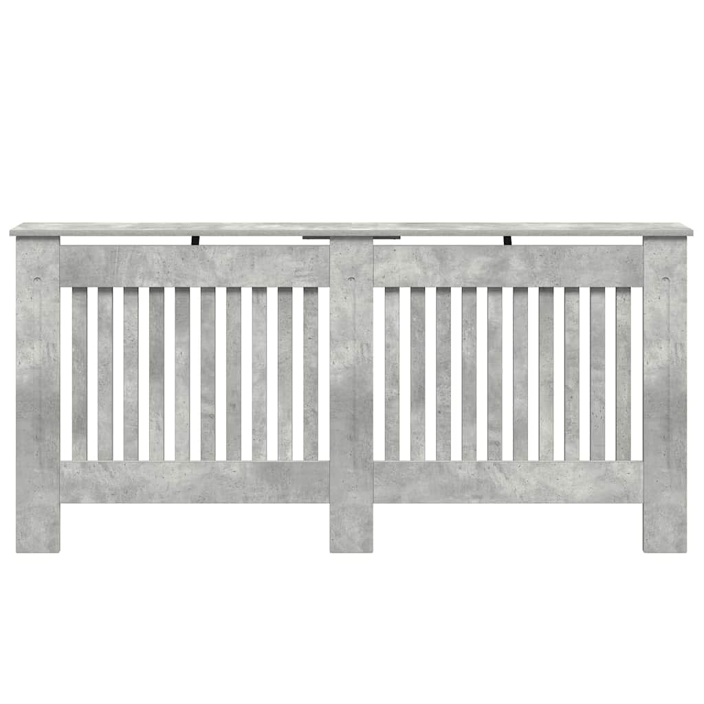 Radiatorafdekking Beton Grijs 172 x 19 x 81,5 cm Bewerkt hout