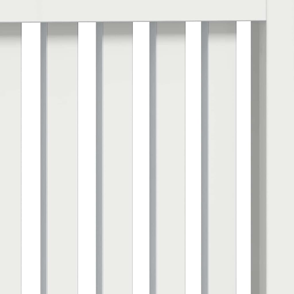 Radiatorafdekking Hoogglans wit 172 x 19 x 81,5 cm Bewerkt hout