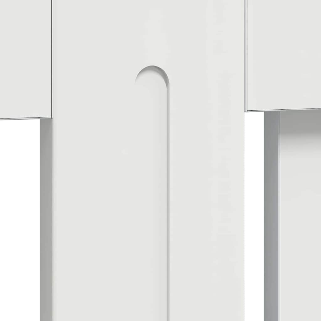 Radiatorafdekking Hoogglans wit 172 x 19 x 81,5 cm Bewerkt hout