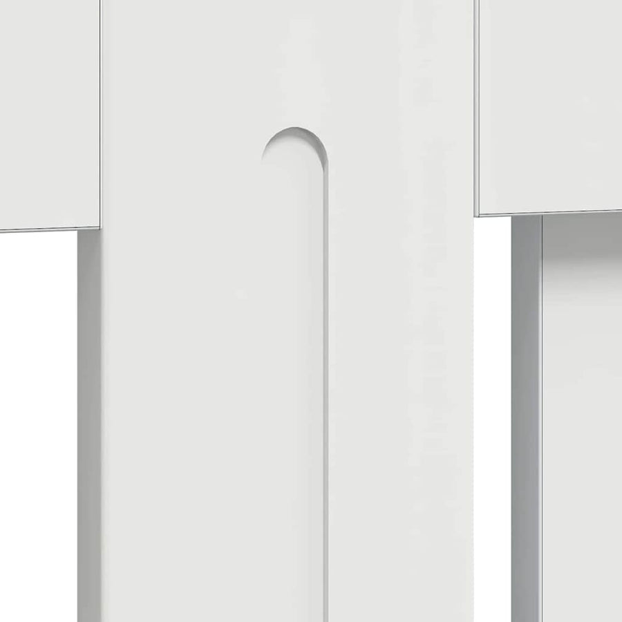 Radiatorafdekking Hoogglans wit 172 x 19 x 81,5 cm Bewerkt hout