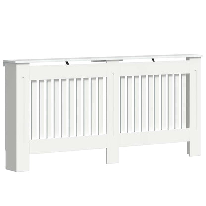 Radiatorafdekking Hoogglans wit 172 x 19 x 81,5 cm Bewerkt hout
