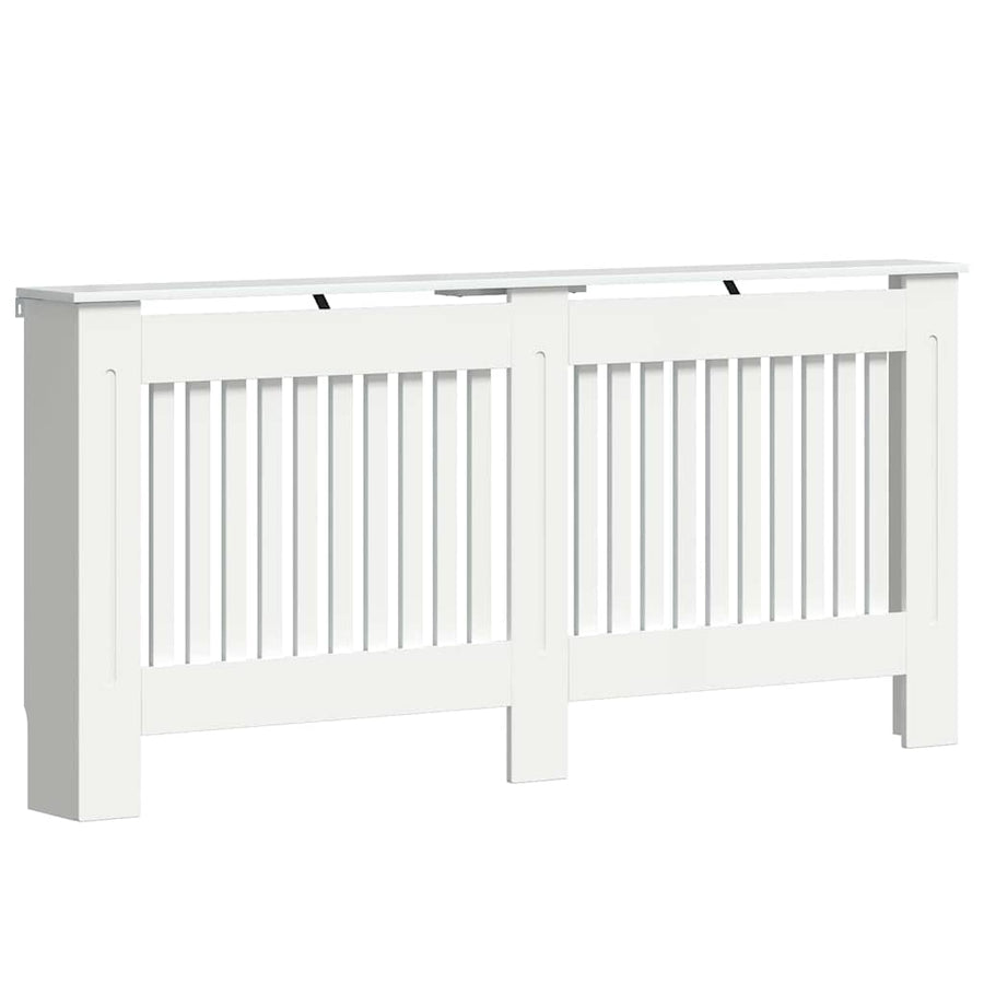 Radiatorafdekking Hoogglans wit 172 x 19 x 81,5 cm Bewerkt hout