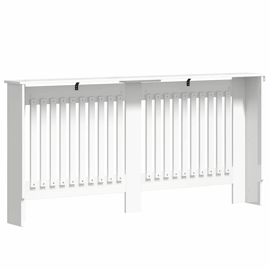 Radiatorafdekking Hoogglans wit 172 x 19 x 81,5 cm Bewerkt hout
