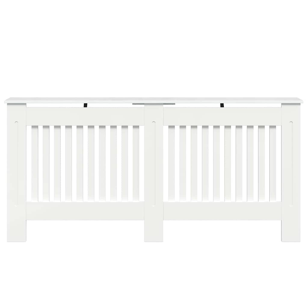 Radiatorafdekking Hoogglans wit 172 x 19 x 81,5 cm Bewerkt hout
