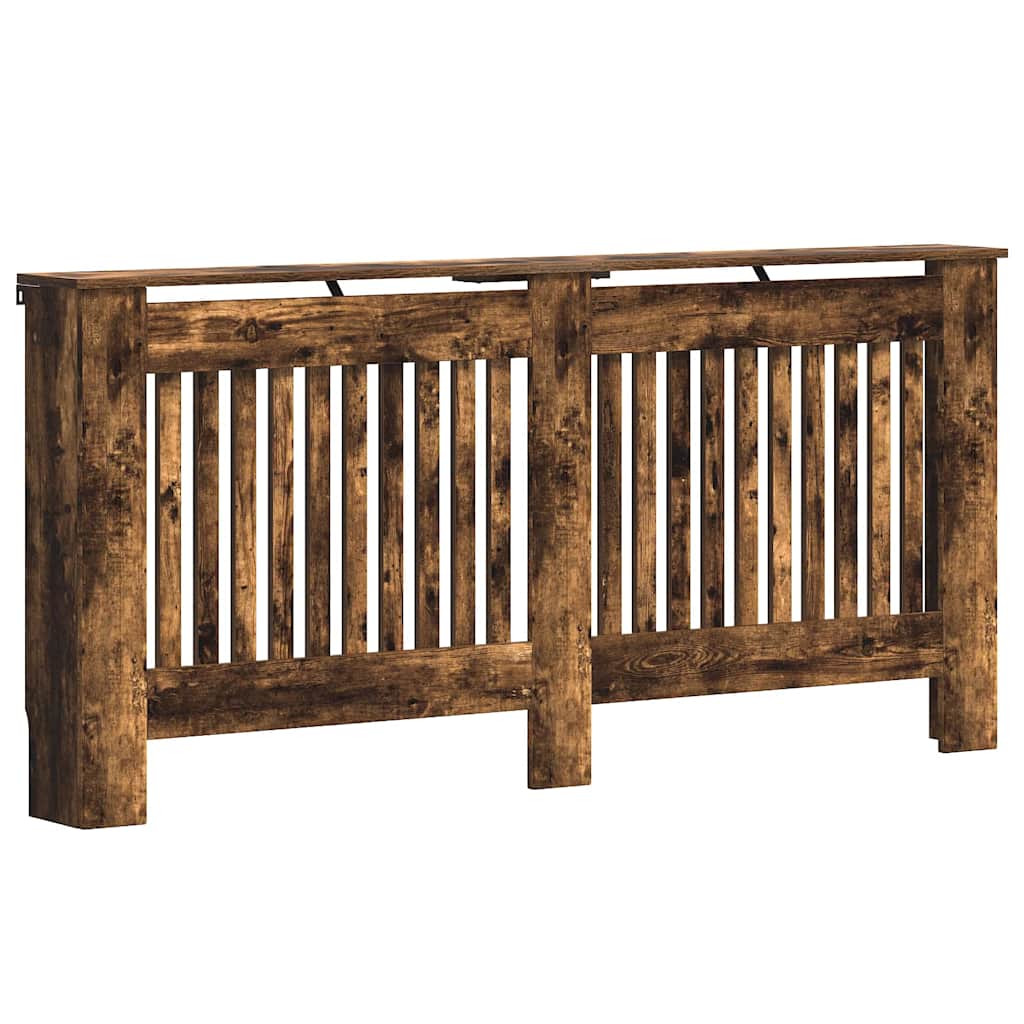 Radiatorafdekking Gerookt eiken 172 x 19 x 81,5 cm Bewerkt hout