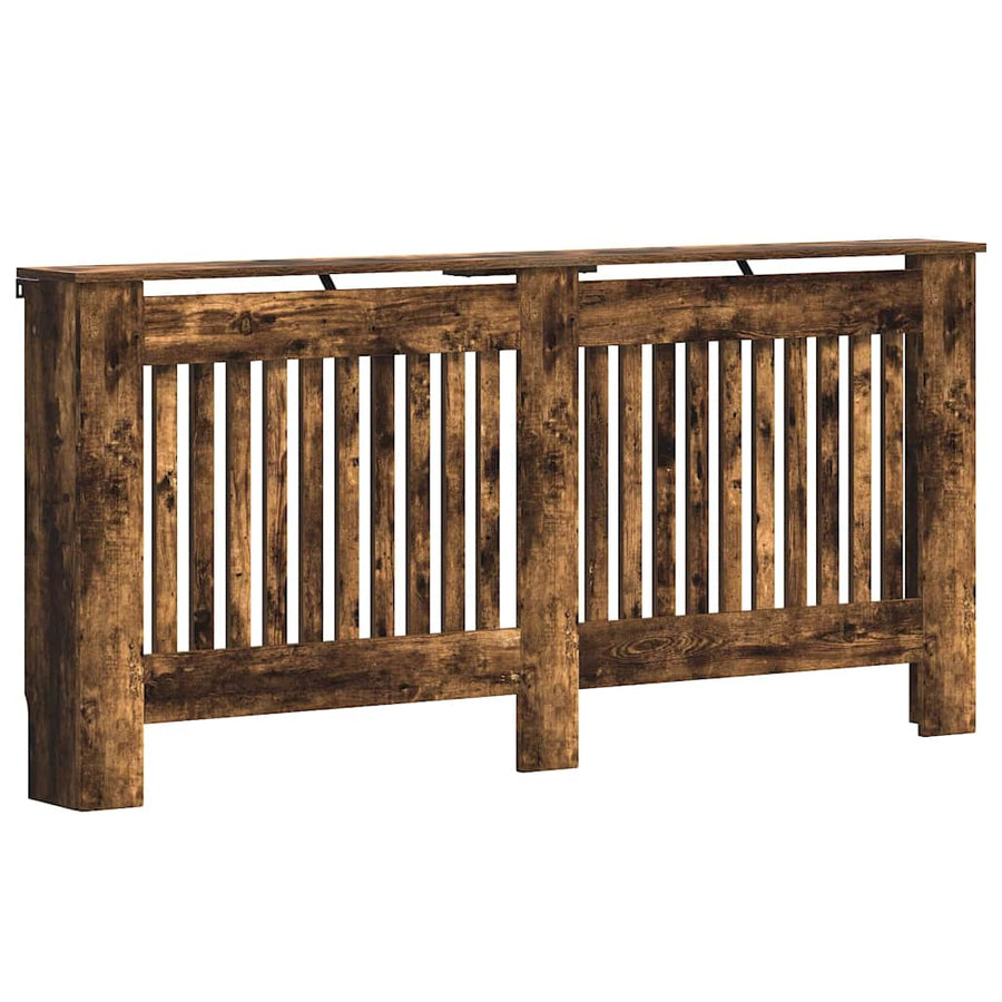 Radiatorafdekking Gerookt eiken 172 x 19 x 81,5 cm Bewerkt hout