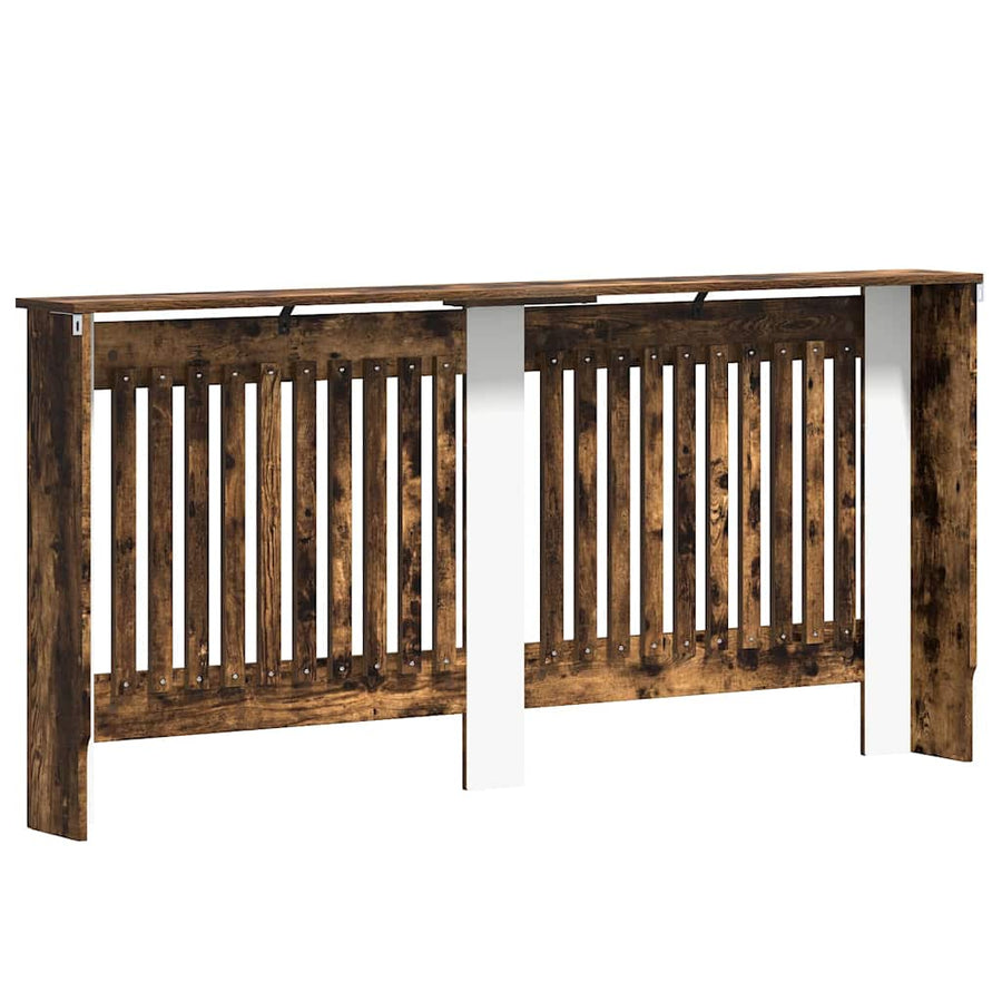 Radiatorafdekking Gerookt eiken 172 x 19 x 81,5 cm Bewerkt hout