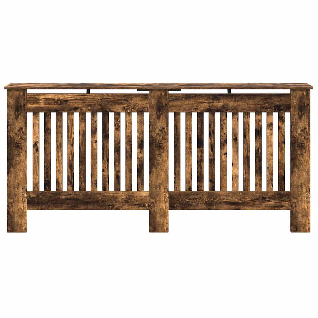 Radiatorafdekking Gerookt eiken 172 x 19 x 81,5 cm Bewerkt hout