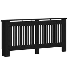 Radiatorafdekking Zwart Eiken 172 x 19 x 81,5 cm Bewerkt hout