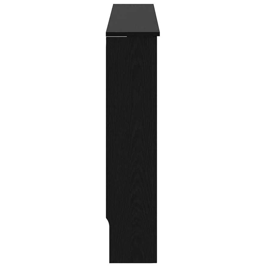 Radiatorafdekking Zwart Eiken 172 x 19 x 81,5 cm Bewerkt hout