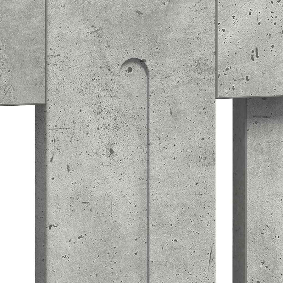 Radiatorafdekking Beton Grijs 152 x 19 x 81,5 cm Bewerkt hout