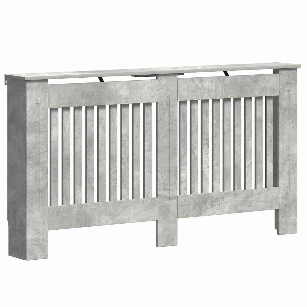 Radiatorafdekking Beton Grijs 152 x 19 x 81,5 cm Bewerkt hout