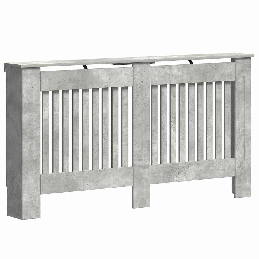 Radiatorafdekking Beton Grijs 152 x 19 x 81,5 cm Bewerkt hout