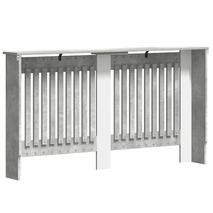 Radiatorafdekking Beton Grijs 152 x 19 x 81,5 cm Bewerkt hout