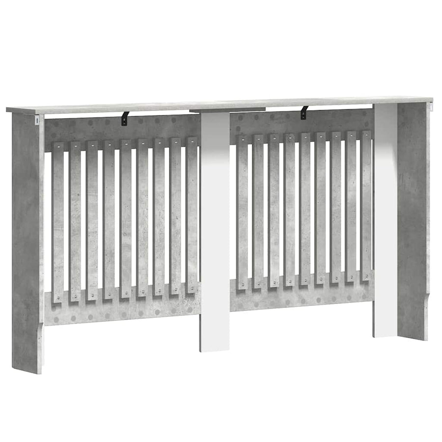 Radiatorafdekking Beton Grijs 152 x 19 x 81,5 cm Bewerkt hout