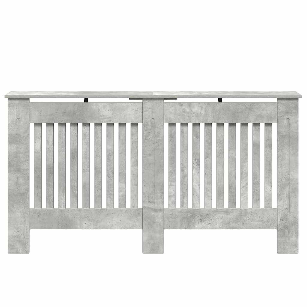 Radiatorafdekking Beton Grijs 152 x 19 x 81,5 cm Bewerkt hout