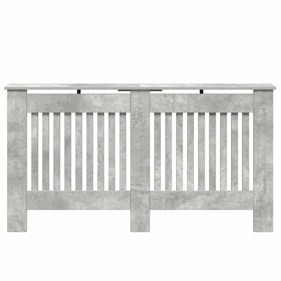 Radiatorafdekking Beton Grijs 152 x 19 x 81,5 cm Bewerkt hout