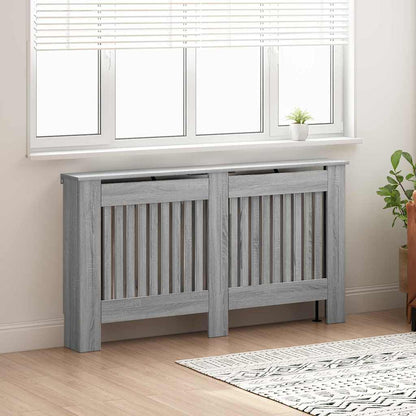 Radiatorafdekking Grijs Sonoma 152 x 19 x 81,5 cm Bewerkt hout