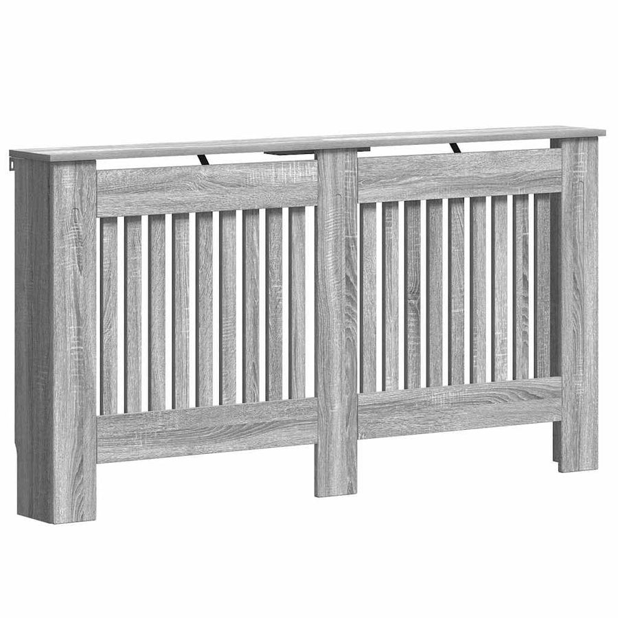 Radiatorafdekking Grijs Sonoma 152 x 19 x 81,5 cm Bewerkt hout
