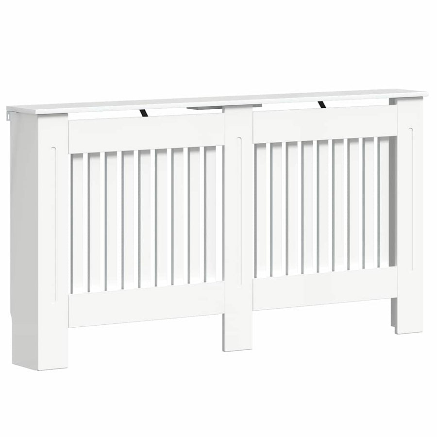 Radiatorafdekking Hoogglans wit 152 x 19 x 81,5 cm Bewerkt hout