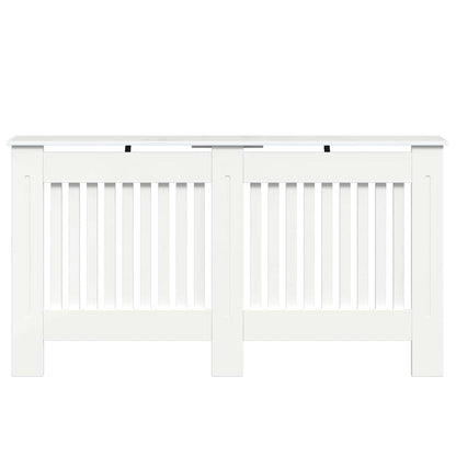 Radiatorafdekking Hoogglans wit 152 x 19 x 81,5 cm Bewerkt hout