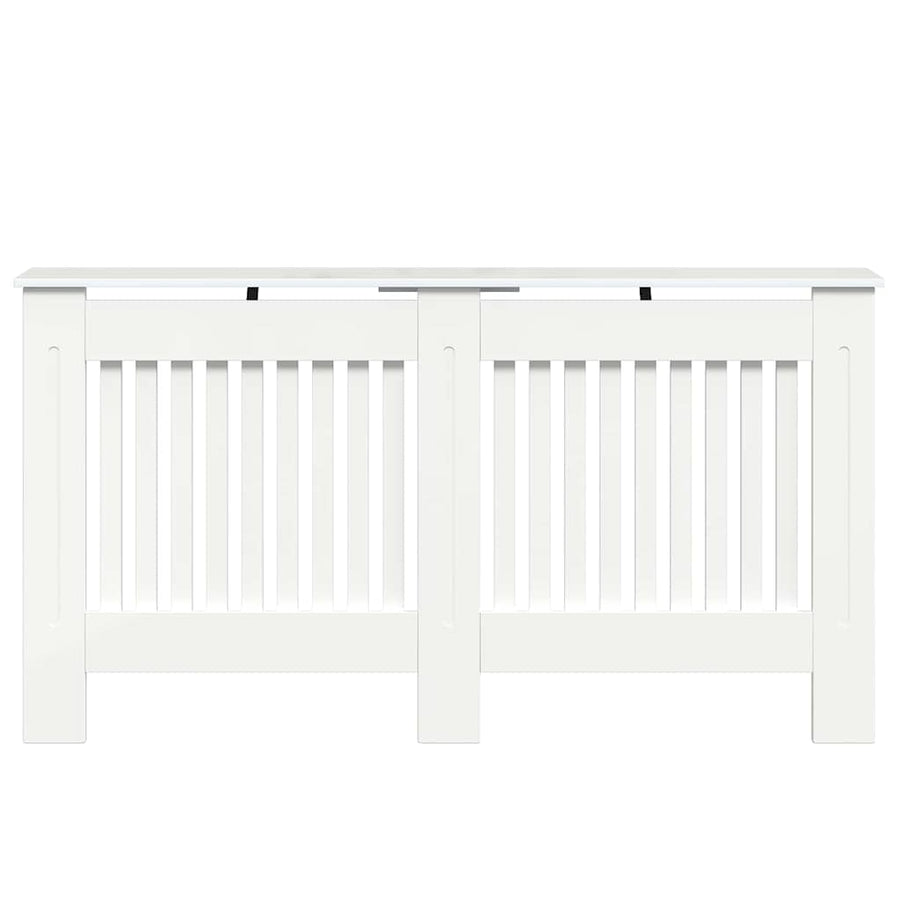 Radiatorafdekking Hoogglans wit 152 x 19 x 81,5 cm Bewerkt hout