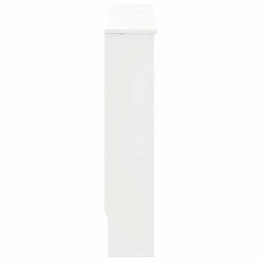 Radiatorafdekking Hoogglans wit 152 x 19 x 81,5 cm Bewerkt hout