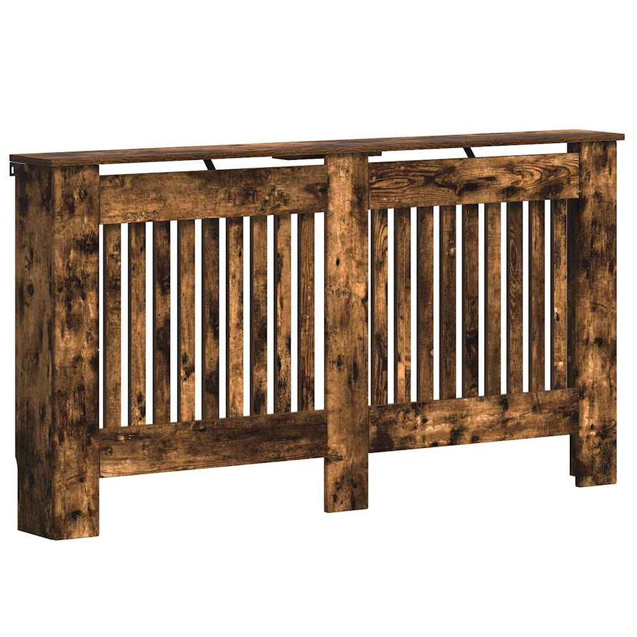 Radiatorafdekking Gerookt eiken 152 x 19 x 81,5 cm Bewerkt hout